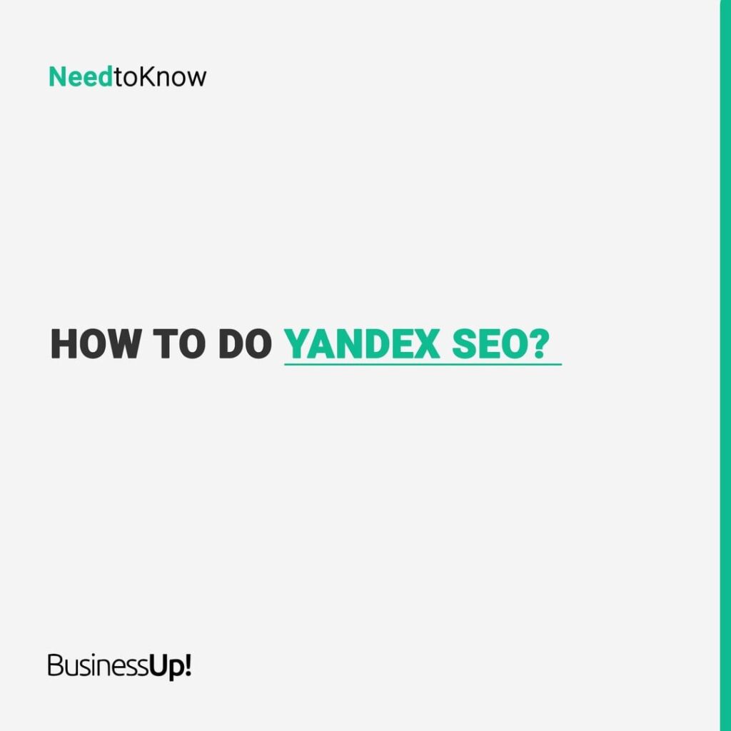 Yandex SEO