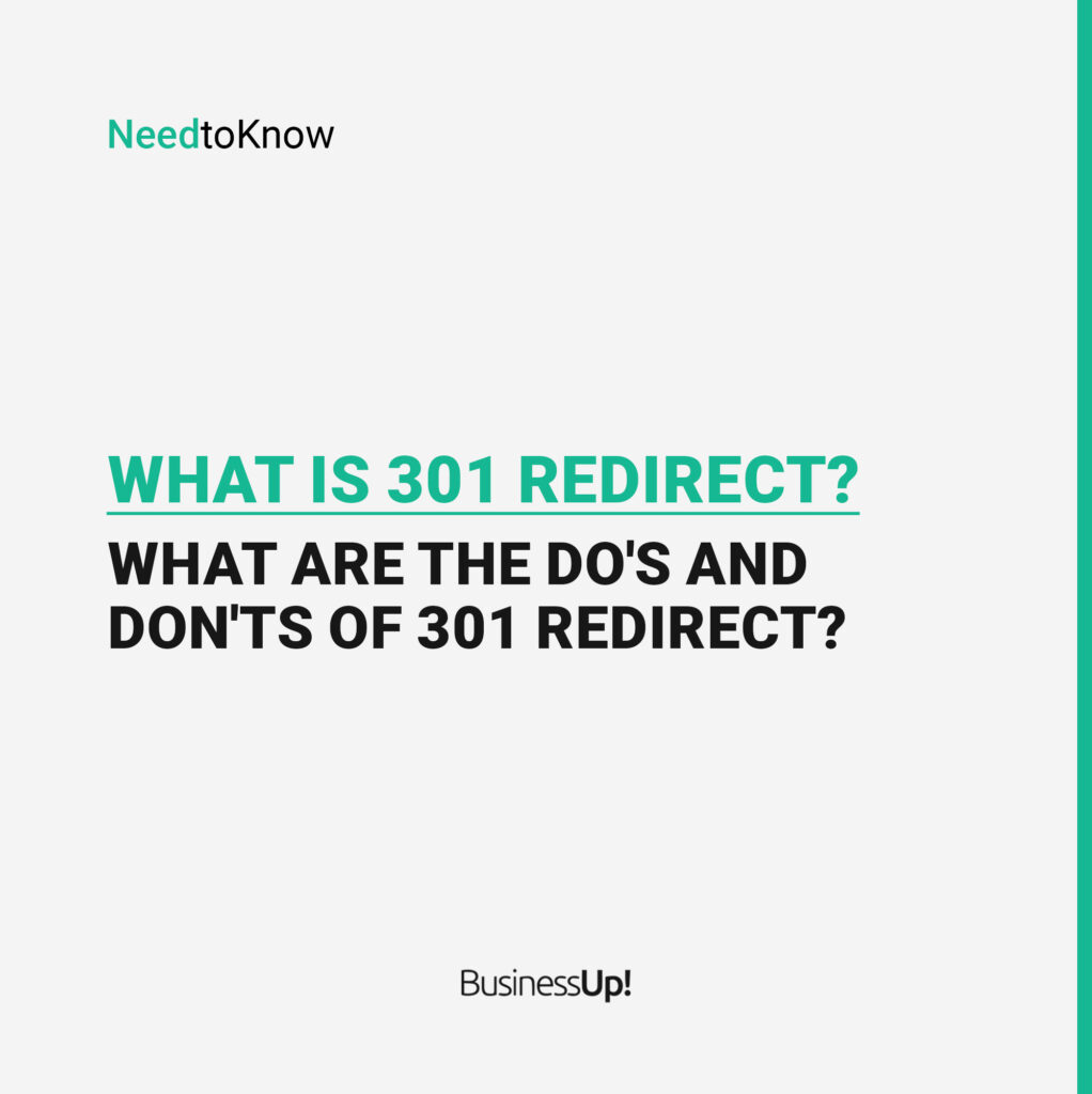 What is 301 redirect?